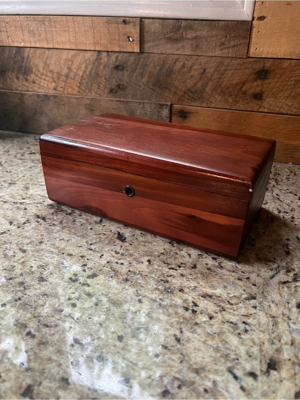 Vintage Lane Mini Cedar Chest  Wooden Jewelry Box - Salesman’s